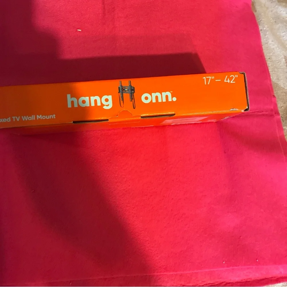 Orange Wall Mount Display Shelf